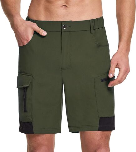 Acubozzntb Men's Hiking Cargo Shorts Quick Dry Casual Shorts with Multi Pockets for Men, Jogging,Climbing, Fishing, Walking in Saudi Arabia
