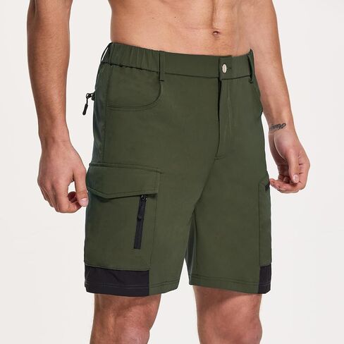 Acubozzntb Men's Hiking Cargo Shorts Quick Dry Casual Shorts with Multi Pockets for Men, Jogging,Climbing, Fishing, Walking in Saudi Arabia