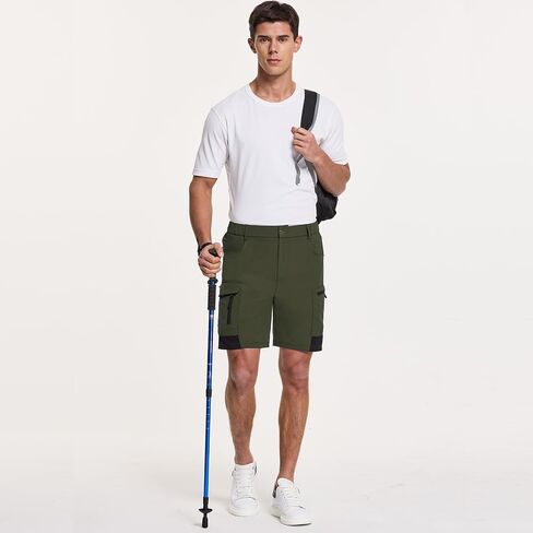 Acubozzntb Men's Hiking Cargo Shorts Quick Dry Casual Shorts with Multi Pockets for Men, Jogging,Climbing, Fishing, Walking in Saudi Arabia