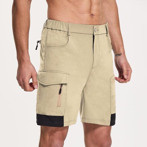 شورت Acubozzntb للرجال للمشي لمسافات طويلة، شورت كاجوال سريع الجفاف مع جيوب متعددة للرجال، الركض، التسلق، صيد الأسماك، المشي in Kuwait