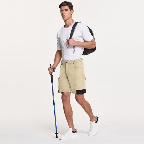 شورت Acubozzntb للرجال للمشي لمسافات طويلة، شورت كاجوال سريع الجفاف مع جيوب متعددة للرجال، الركض، التسلق، صيد الأسماك، المشي in Kuwait