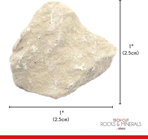 EISCO 6PK Raw Limestone Chalk, Sedimentary Rock Specimens - Approx. 1" - Geologist Selected & Hand Processed - Great for Science Classrooms - Class Pack Labs in Saudi Arabia
