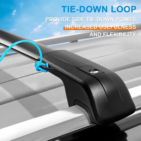 FengYu Heavy Duty 260lb Lockable Roof Rack Cross Bars Compatible with Toyota 4Runner 2010-2024 with Raised Side Rails, Aluminum Roof Rails Crossbars Black Rooftop Cargo Luggage in Kuwait