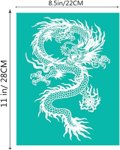 Forest Animal Stencil Adhesive Silk Screen Stencils 5 Pcs 8.5x11 inch, Tiger Lion Panda Wolf Silk Screen Printing Stencils Reusable Mesh Transfers for Painting on Wood, T-Shirt, Wall DIY Home Decor in Saudi Arabia