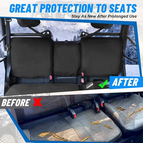 StarknightMT UTV Uforce 1000 Seat Covers, 1680D Waterproof Seat Cover Compatible with 2019-2024 CFMOTO UFORCE 1000, 2022-2024 Uforce 1000 XL Front Seat UFORCE 1000 Accessories (Black) in Saudi Arabia