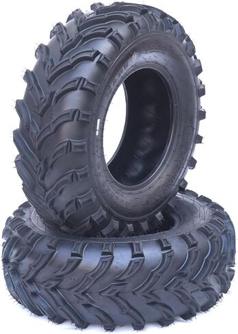 مجموعة من 2 إطارات ATV مقاس 25x10x12، 25x10-12 إطارات ATV، 6PR، بدون أنبوب، إطارات لجميع التضاريس ATV/UTV للطرق الوعرة in Kuwait