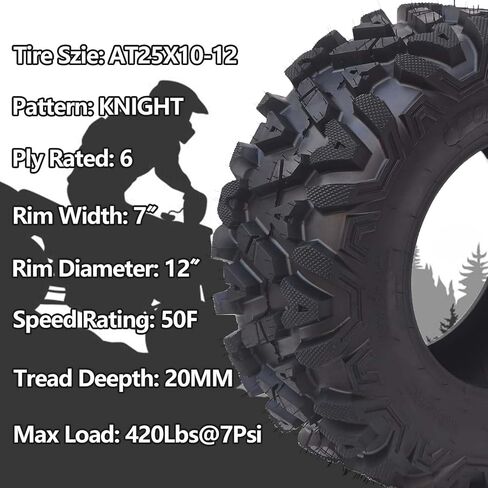 مجموعة إطارات 26x11-12 6PR ATV/UTV مكونة من قطعتين، قوة جر وتحكم فائقة، نمط MARS للقبضة الأمثل لتعزيز التعامل مع الطرق الوعرة، ثقب إطارات ATV 26x11x12 ومقاومة التآكل للطرق الوعرة in Kuwait