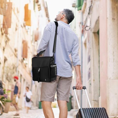 حقيبة حمل ماكينة صنع القهوة تيموكسي متوافقة مع Keurig K-mini/K-mini Plus Nespresso Pixie، أنيقة ومتينة، وبطانة مقاومة للماء، وتخزين كبسولات K-Cup، وحقيبة سفر لصانعة القهوة مناسبة للسفر (أسود) in Kuwait