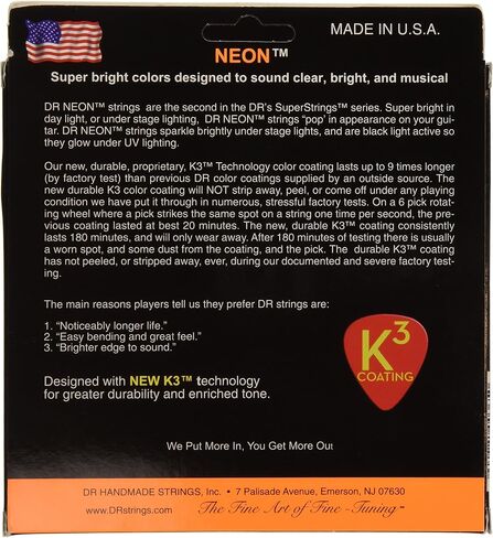 سلاسل جيتار DR Strings HI-DEF NEON Bass (NOB5-45) in Saudi Arabia