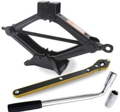 Apatal Scissor Jack for Car, 2.0 Ton (4,400 lbs) Scissor Lift Jack Quick Lifting Tire Changing Kit, Car Jack Kit with Ratchet Handle and Wheel Wrench Universal Car Emergency Kit for Auto/SUV/MPV in Saudi Arabia