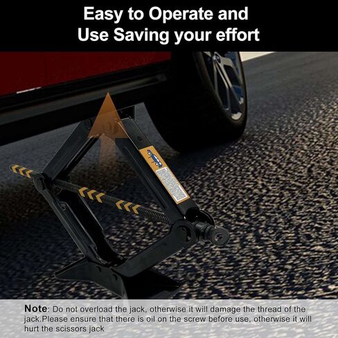 Apatal Scissor Jack for Car, 2.0 Ton (4,400 lbs) Scissor Lift Jack Quick Lifting Tire Changing Kit, Car Jack Kit with Ratchet Handle and Wheel Wrench Universal Car Emergency Kit for Auto/SUV/MPV in Saudi Arabia