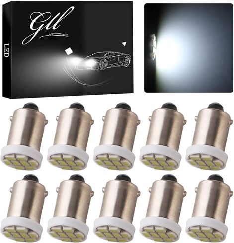 Grandview BA9 BA9S 53 57 1895 64111 سيارة بيضاء BA9S مصابيح LED بيضاء فائقة السطوع تستخدم للباب الجانبي وأضواء الخريطة - حزمة من 10 in Kuwait