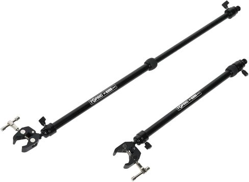 مثبت ذراع منزلق للكاميرا من Accsoon Toprig، قضيب ثبات من سبائك الألومنيوم لمنزلق فيديو الكاميرا وحامل ثلاثي القوائم، طول قابل للتعديل دوران 360 درجة مع مشبك على شكل حرف C in Kuwait