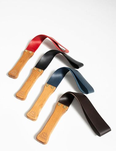 Havzoria Genuine Leather Paddle Riding Crop for Horses Equestrianism Crop with Anti-Slip Wooden Handle in Saudi Arabia