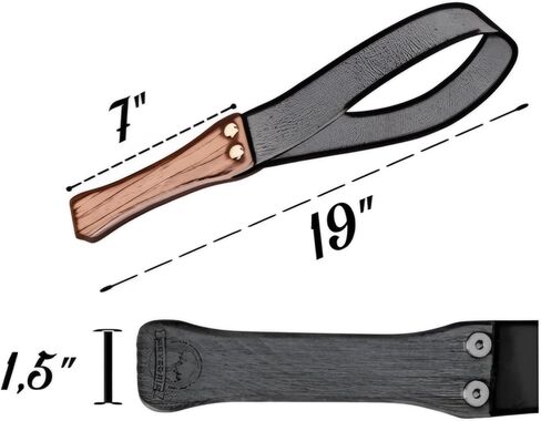 Havzoria Genuine Leather Paddle Riding Crop for Horses Equestrianism Crop with Anti-Slip Wooden Handle in Saudi Arabia