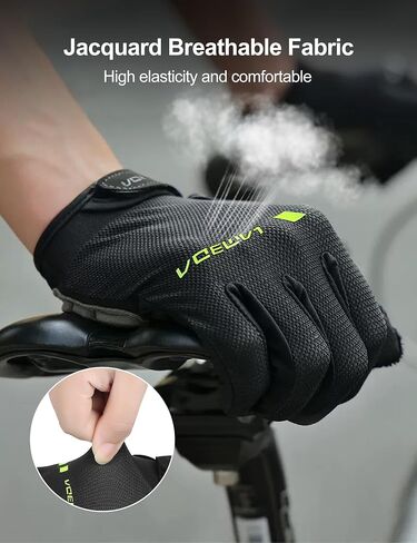 LAMEDA 5mm EVA Thickened Full Finger Cycling Gloves, Lightweight Breathable Bicycle Gloves,Mountain Bike Gloves in Saudi Arabia