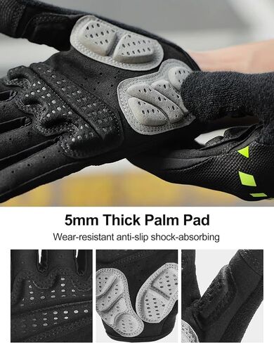 LAMEDA 5mm EVA Thickened Full Finger Cycling Gloves, Lightweight Breathable Bicycle Gloves,Mountain Bike Gloves in Saudi Arabia