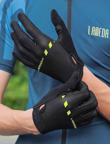 LAMEDA 5mm EVA Thickened Full Finger Cycling Gloves, Lightweight Breathable Bicycle Gloves,Mountain Bike Gloves in Saudi Arabia