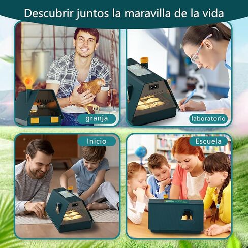 حاضنات تالابيد لتفريخ البيض، حاضنة البيض مع دوران تلقائي للبيض والتحكم في الرطوبة، 10 بيضات، شمع بيض منخفض الضوضاء لتفريخ الدجاج والبط والسمان والطيور in Kuwait