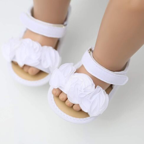 HsdsBebe صنادل الأميرة للفتيات الصغيرات Bowkont بوهيميا نعل ناعم للأطفال الصغار لأول مشوا على الشاطئ أحذية النعال in Kuwait