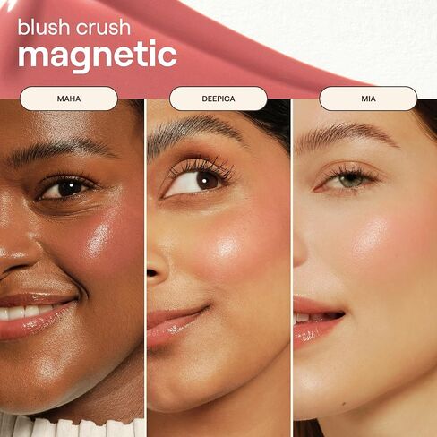 Live Tinted Blush Crush Liquid Blush - Creamy Blush for All Skin Tones, Skincare-Powered With Peony Extract, Açai Fruit Oil, and Vitamin C Infused Liquid Makeup Blush, 1 oz - Berry in Saudi Arabia