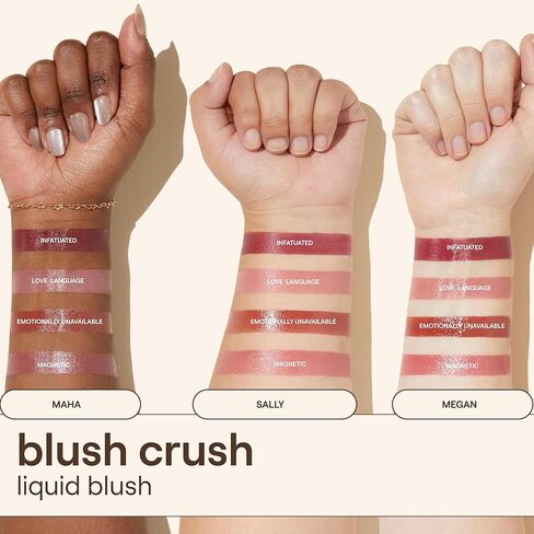 Live Tinted Blush Crush Liquid Blush - Creamy Blush for All Skin Tones, Skincare-Powered With Peony Extract, Açai Fruit Oil, and Vitamin C Infused Liquid Makeup Blush, 1 oz - Berry in Saudi Arabia
