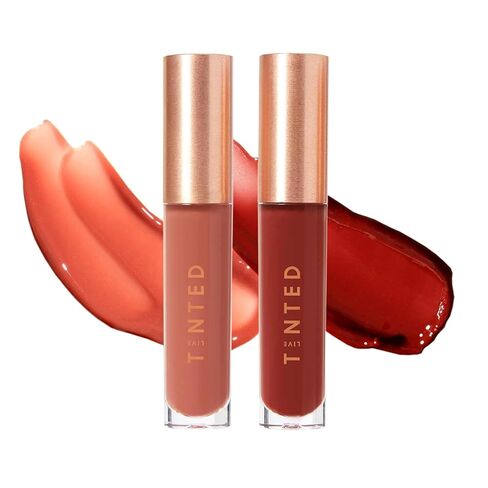 ثنائي ملمع الشفاه Live Tinted Huegloss: يتضمن Huegloss in Brave وHuegloss in Proud، مجموعة مكونة من قطعتين in Kuwait