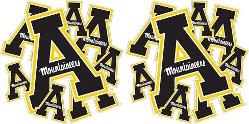 Appalachian State University Sticker Mountaineers App State Stickers Vinyl Decals Laptop Water Bottle Car Scrapbook T3 (Type 3-1) in Saudi Arabia