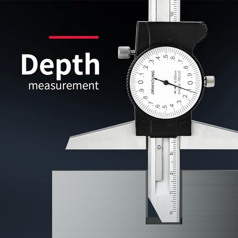 Stainless Steel Precision Vernier Caliper with Fine Adjustment, Inch/Metric, 0-6"/0-150mm Range, 0.001"/0.02mm Graduation Machining Measuring Tool(0-6"（with fine Adjustment）) in Kuwait