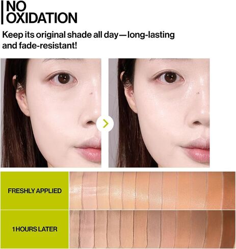 Unleashia Foundation Makeup Healthy-Green Cushion - 15g, Lightweight Buildable Coverage, Vegan, Natural Satin Finish(27W) in Saudi Arabia