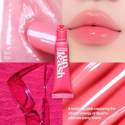 [Unleashia] Sunset Dazzle Gloss Balm #LIp Balm #Gloss Balm #Lip Care #Lip Cosmetic (No.0 Waikiki) in Saudi Arabia