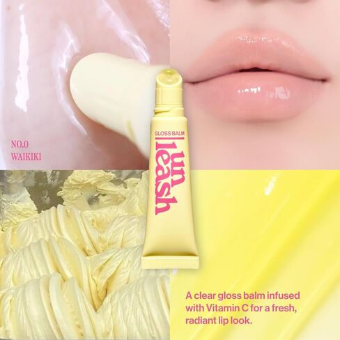 [Unleashia] Sunset Dazzle Gloss Balm #LIp Balm #Gloss Balm #Lip Care #Lip Cosmetic (No.0 Waikiki) in Saudi Arabia