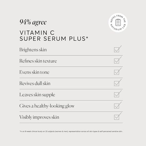 Naturium Vitamin C Super Serum Plus, Smoothing Face Care, plus Retinol, Hyaluronic Acid, Niacinamide & Salicylic Acid, 1 oz in Kuwait