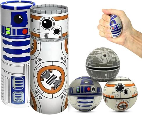 StarWar Squishy Balls Set - Pop Fidget Toy for Kids and Adults, Stress Relief Fidget, Stress Ball Use for Play/ Decor/ Help Relieve Stress/ Improve Concentation and Focus [Super Soft] in Saudi Arabia