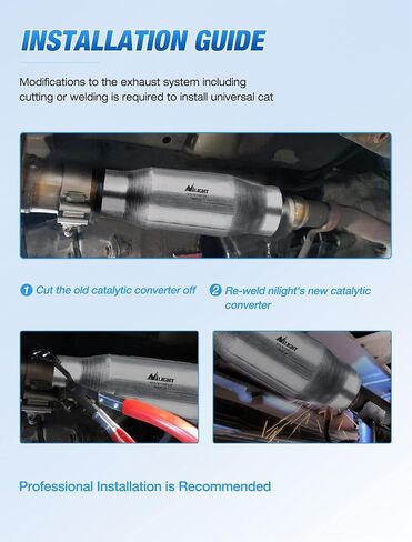 Nilight Catalytic Converter for Nissan Murano 3.5L 2003 2004 2005 2006 2007,Custom Fit Cat (EPA Standard) in Saudi Arabia