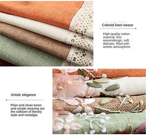 طقم المائدة المطبوخة المطبوخة المطبوخة لتطريز المائدة المائدة المائدة التطريز ، أبيض ، 90 × 90 سم in Kuwait