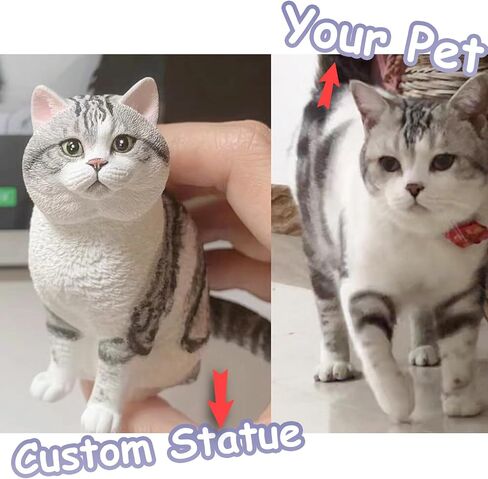 Custom Cat Dog 3D Full Body Figurine from Photo Handmade Personalised Polymer Clay pet Replica Sculpture Weeding Cake Toppers Memorial Figure Gift in Saudi Arabia