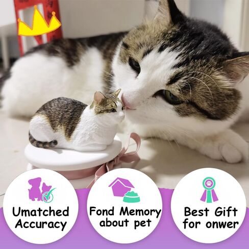 Custom Cat Dog 3D Full Body Figurine from Photo Handmade Personalised Polymer Clay pet Replica Sculpture Weeding Cake Toppers Memorial Figure Gift in Saudi Arabia