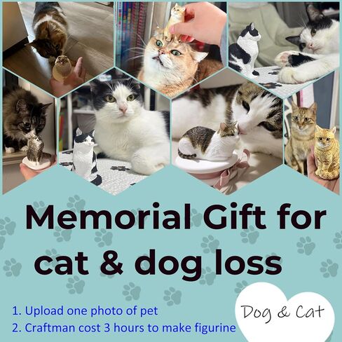Custom Cat Dog 3D Full Body Figurine from Photo Handmade Personalised Polymer Clay pet Replica Sculpture Weeding Cake Toppers Memorial Figure Gift in Saudi Arabia