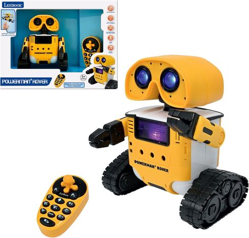 LEXiBOOK - Disney - Bilingual Mickey Robot - English/Spanish, 100 Educational quizzes, Light Effects, Dance, programmable, Articulated, Black/red - MCH01i2 in Kuwait