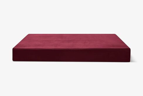 Barker Beds Replacement Cover (Sleek, Large, Burgundy) – Soft Microfiber Dog Bed Cover for 7" Orthopedic Beds – Durable, Machine-Washable & Easy to Remove – Fits Sleek Edition – Made in USA in Saudi Arabia