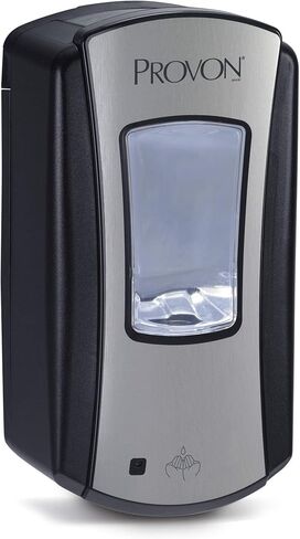 PROVON LTX-12 Touch-Free Foam Handwash Dispenser, Chrome/Black, for 1200 mL PROVON LTX-12 Foam Soap Refills (Pack of 1) - 1972-04 in Kuwait