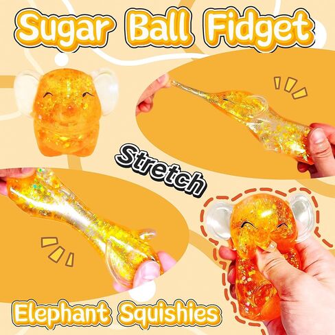 1pcs elephant regb balls ألعاب اسفنجي للأطفال البالغين ، ألعاب Sensory Sugar Sensory في الفيل ، والضغط in Kuwait