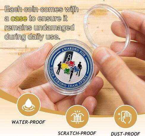 BHealthLife 10 Pcs Team Spirit Award Coins Set Appreciation Gifts for Employees Inspirational Coins Bulk Gifts for Coworkers Team Members Staffs Students in Saudi Arabia