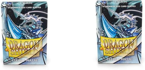 2 Packs Dragon Shield Matte Mini Japanese White 60 ct Card Sleeves Value Bundle! in Saudi Arabia