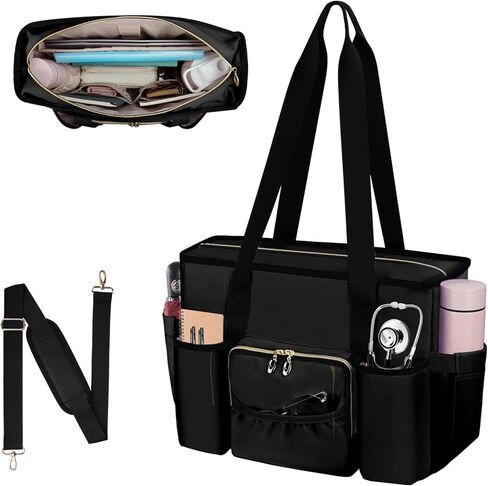 حقيبة ممرضة ، أكياس عمل مع مقصورة كمبيوتر محمول بحجم 15.6 بوصة ، حقيبة مدرس مع كوب كبير ، جيب معزول in Kuwait