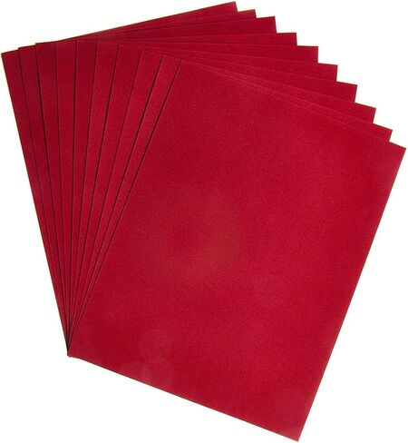 Hygloss Velour Paper Soft, Velvety Surface Works with Printers-Assorted Colors, 8-1/2 x 10 Inches - 20 Sheets in Kuwait