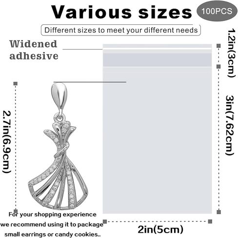 LEOSINDA 200pcs 5 X 7 Clear Resealable Cellophane Bags Treat Bags Cookie Bags Cello Candy Bags Self Sealing Adhesive Gift Wrap Plastic Small Business Packaging 1.3mil in Kuwait