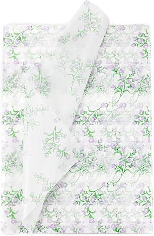 100 Sheets Eucalyptus Gift Wrapping Tissue Paper Recyclable Greenery Botanical Packaging Bag for Wedding Birthday Showers Art Craft Party Favor Decoration in Saudi Arabia
