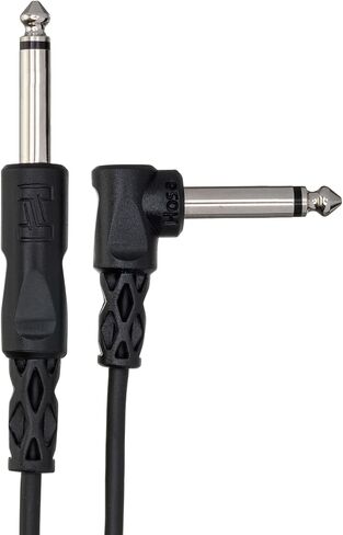 Hosa CPP-110R Unbalanced Interconnect, 1/4" TS to Right-angle 1/4" TS, 10 Feet in Kuwait